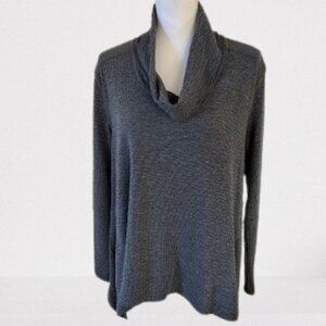 SnoSkins Gray Cowl Neck Tunic - Large